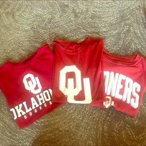 Three Oklahoma Sooner Shirts